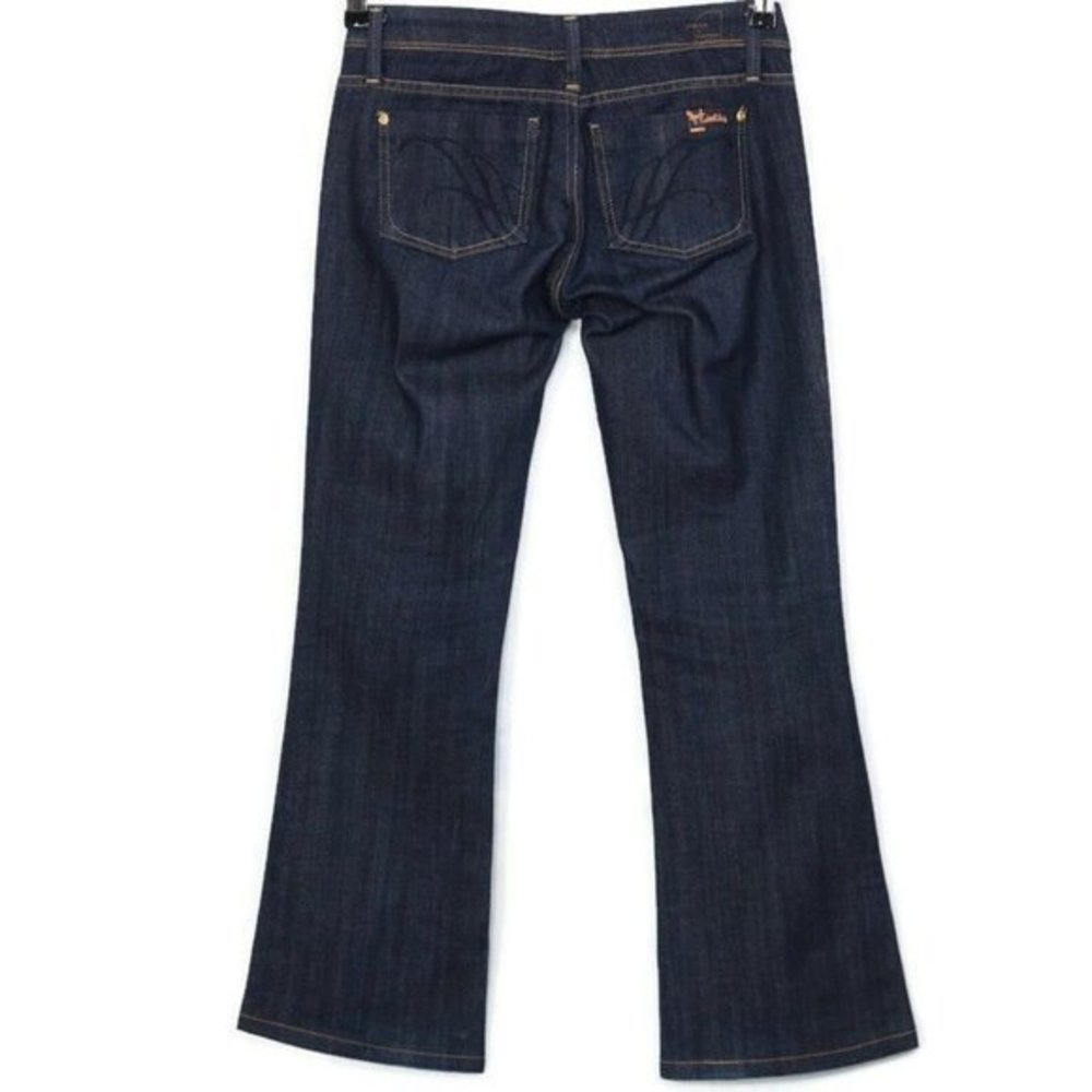 Fidelity Lotus Boot Flare Jeans Low Waist Stretch Dark 27 34‎